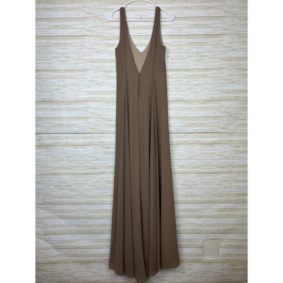 Show Me Your MuMu Jenn Maxi Dress Dune Chiffon - Picture 11 of 11